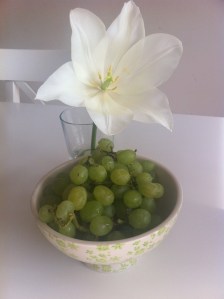 Beautiful, simplicity. Charlie picked this flower for me yesterday. 