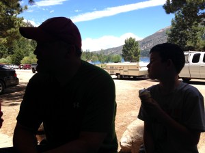 boys eating ice cream